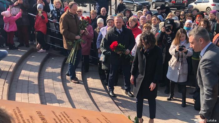 Відкриття скверу імені Нємцова у Києві, 15 березня 2019 року