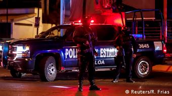 Policía en Culiacán, estado de Sinaloa, México