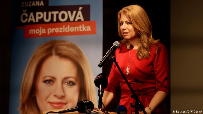 Slowakei Wahl Zuzana Caputova, Präsidentschaftskandidatin
