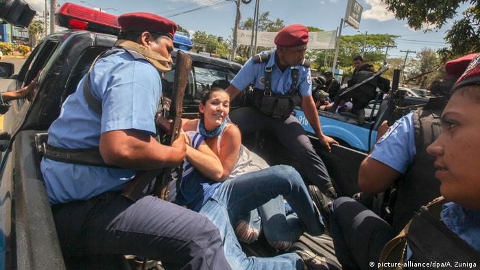 Nicaragua Festnahmen bei Demonstration
