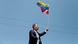 Juan Guaido waves an opposition flag Juan Guaido waves an opposition flag