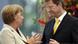 German Chancellor Angela Merkel with new coalition partner Guido Westerwelle (Source: AP) German Chancellor Angela Merkel with new coalition partner Guido Westerwelle (Source: AP)