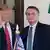 Trump acena ao lado de Bolsonaro, em reunião na Casa Branca