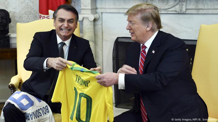 USA Washington - President Trump trifft auf Jair Bolsonaro (Getty Images/AFP/B. Smialowski)