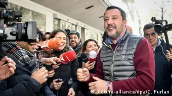 Italian Interior Minister Matteo Salvini