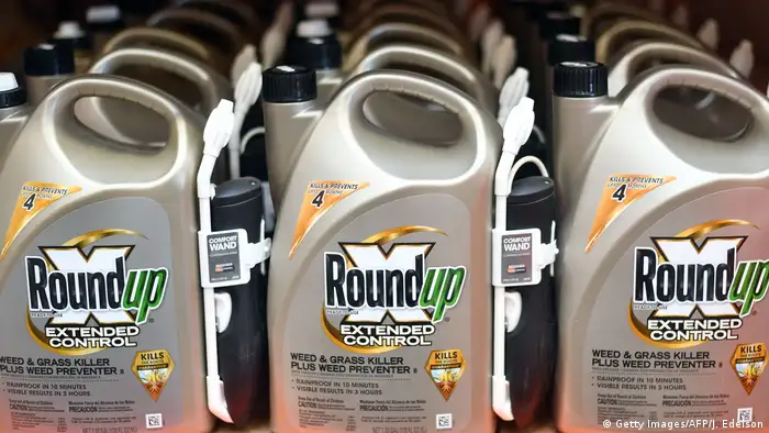 Roundup products are seen for sale at a hardware store in San Rafael, California