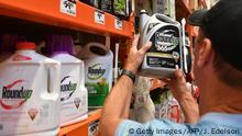 Customer Gary Harms shops for Roundup products at a store in San Rafael, California, on July, 9, 2018. - A lawyer for a California groundskeeper dying of cancer took aim at Monsanto on July 9, 2019 as a jury began hearing the lawsuit accusing the chemical giant of ignoring health risks of its top-selling weed killer Roundup. (Photo by JOSH EDELSON / AFP) (Photo credit should read JOSH EDELSON/AFP/Getty Images)