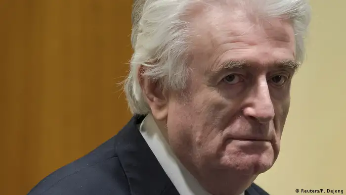 Radovan Karadzic before the Appeals Chamber in the Hague