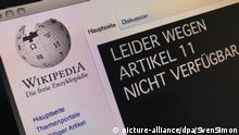 German Wikipedia goes offline in protest over EU copyright law