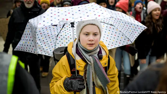Schweden Klimaprotest in Stockholm | Global Strike For Future | Greta Thunberg (Reuters/Pontus Lundahl/TT News Agency)