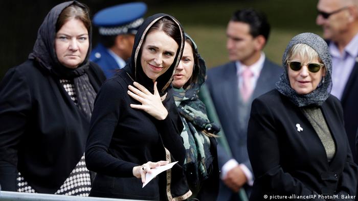 Neuseeland Trauer in Hagley Park, Christchurch | Premierministerin Jacinda Ardern