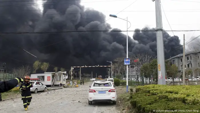 China Explosion im Chemiewerk in Jiangsu