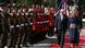 Croatian President Kolinda Grabar-Kitarovic and German President Frank-Walter Steinmeier attend a welcoming ceremony in Zagreb, Croatian President Kolinda Grabar-Kitarovic and German President Frank-Walter Steinmeier attend a welcoming ceremony in Zagreb,