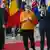 Merkel i Makron pred zastavama EU u Briselu