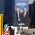 Israel Tel Aviv Trump und Netanjahu auf Werbetafel
