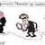 Карикатура - над обрывом разорванного шнура между довольными "Дональдом Трампом" и "Владимиром Путиным" склонился с лупой спецпрокурор "Роберт Мюллер". Заголовок: "Спецпрокурор не нашел связи"
