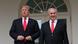 US President Donald Trump and Israel's Prime Minister Benjamin Netanyahu pose on the West Wing colonnade in the Rose Garden US President Donald Trump and Israel's Prime Minister Benjamin Netanyahu pose on the West Wing colonnade in the Rose Garden
