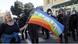 Frankreich | Demonstrantin Genevieve Legay in Nizza Frankreich | Demonstrantin Genevieve Legay in Nizza