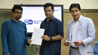 Participants of a TV Training by DW Akademie Pakistan (photo: privat )