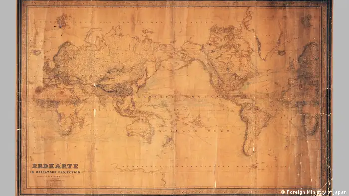 Deutsche Karte von 1856 mit Verweis auf das Japanische Meer