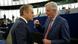 Donald Tusk und Michel Barnier im EU Parlament in Strasbourg Donald Tusk und Michel Barnier im EU Parlament in Strasbourg
