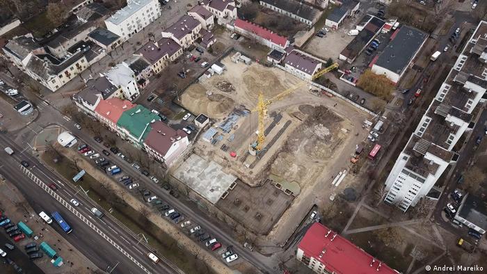 Вид на место захоронения сверху с высоты птичьего полета