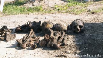 Останки узников Брестского гетто 