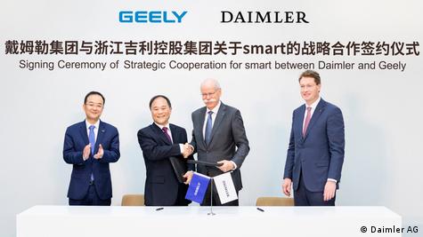 Daimler and Geely team up to build Smart cars in China – DW – 03