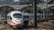 Deutsche Bahn ICE train departs Cologne Central Station Deutsche Bahn ICE train departs Cologne Central Station