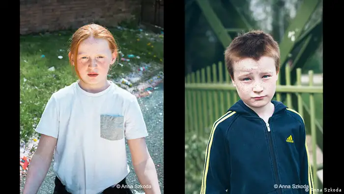 Two pictures of roughly ten year old boys (Copyright: Anna Szkoda)
