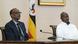 Ugandas Präsident Yoweri Museveni und Ruandas Präsident Paul Kagame bei einem Treffen in Uganda 2018 Ugandas Präsident Yoweri Museveni und Ruandas Präsident Paul Kagame bei einem Treffen in Uganda 2018