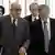 Direktur, IAEA, Mohamed El Baradei (kiri) dan Asisten Direktur Vilmos Cserveny (kanan), tiba ke ruang perundingan antara Iran, Perancis, Rusia dan Amerika Serikat membicarakan sengketa program atom Iran.