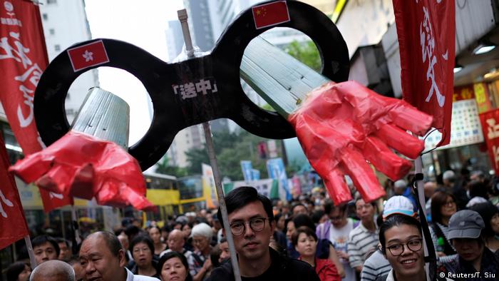 Hong Kong Proteste gegen neue Gesetze