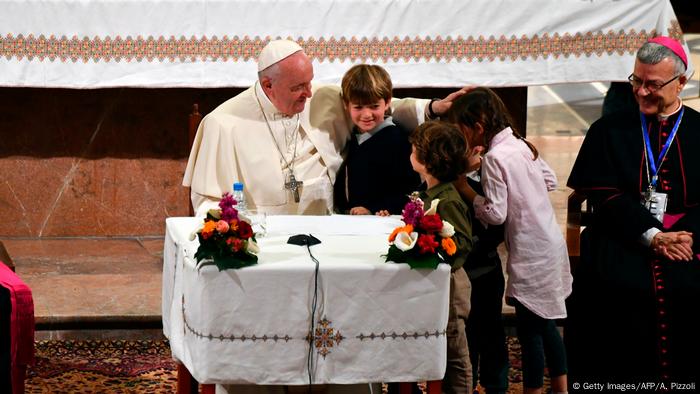 Marokko | Papst Franziskus in Rabat (Getty Images/AFP/A. Pizzoli)