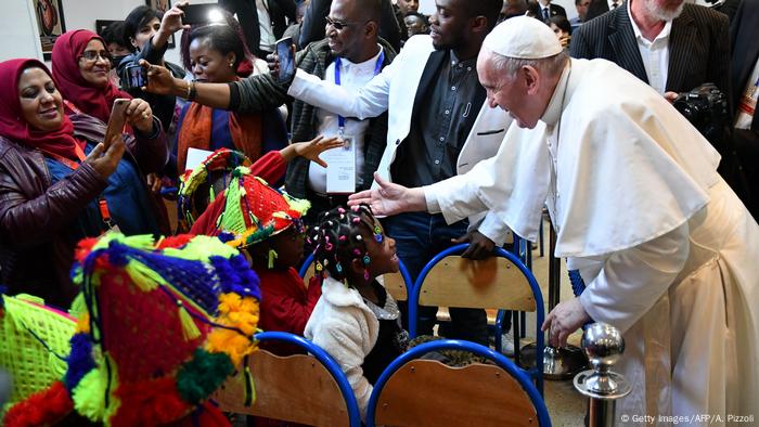 Marokko | Papst Franziskus in Rabat (Getty Images/AFP/A. Pizzoli)
