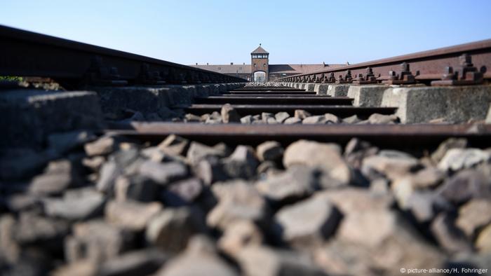 Schiene zum Konzentrationslager Auschwitz