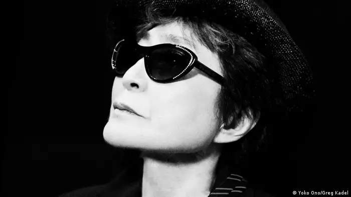 A black-and-white photo of Yoko Ono (Yoko Ono/Greg Kadel)