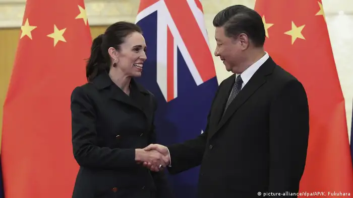 China - Neuseeländische Premierministerin Jacinda Ardern und Xi Jinping