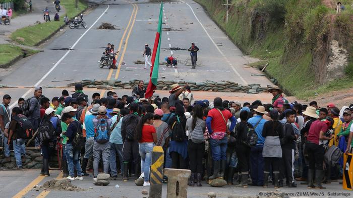Kolumbien Proteste in Valle del Cauca (picture-alliance/ZUMA Wire/S. Saldarriaga)