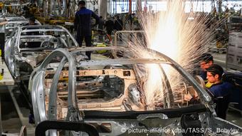 At the Mercedes plant in Esipovo near Moscow