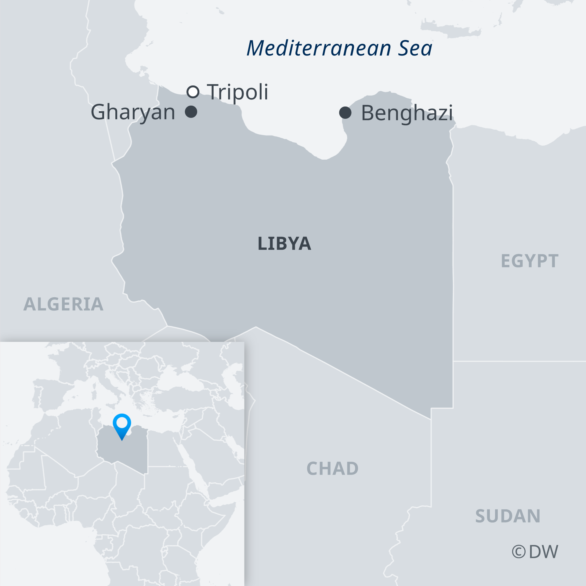 Infografik Karte Libyen Gharyan EN