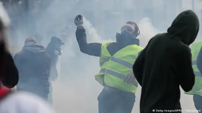 Frankreich Gelbwesten Proteste in Rouen