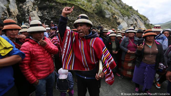 Peru Proteste der Gemeinde Fuerabamba gegen den Bergbau Las Bambas (Imago Images/ZUMA Press/El Comercio)