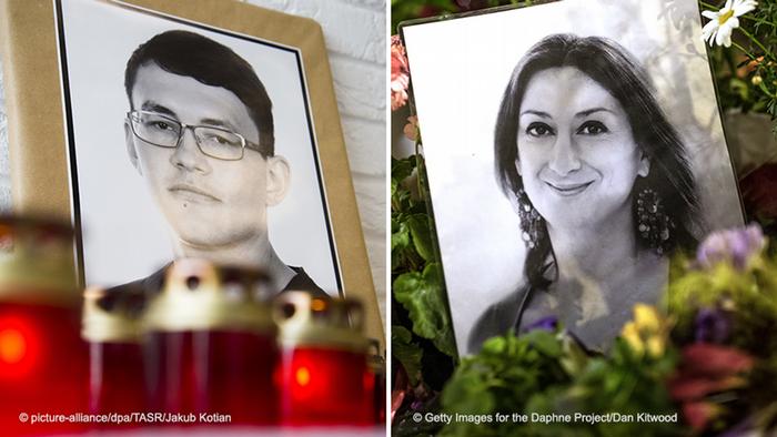 Bildkombo Jan Kuciak & Daphne Caruana Galizia