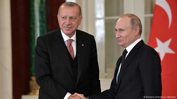 Russland Moskau Treffen Wladimir Putin und Tayyip Erdogan (Reuters/Kremlin/A. Nikolsky)