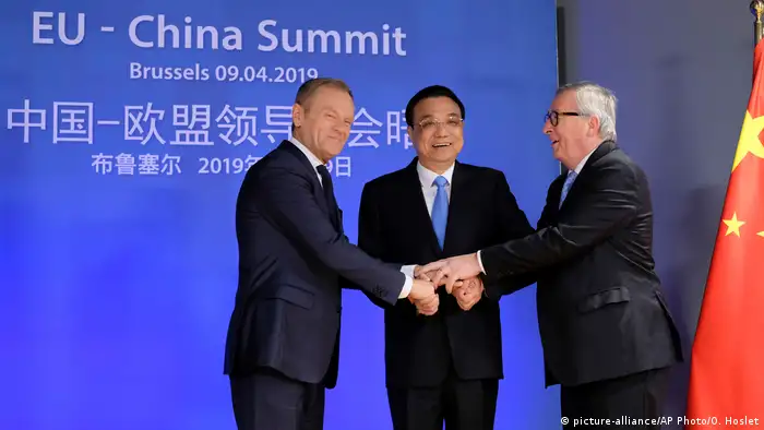 Belgien EU-China Gipfel in Brüssel (picture-alliance/AP Photo/O. Hoslet)