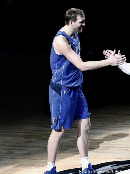 German Basketball Superstar Dirk Nowitzki is pictured during a