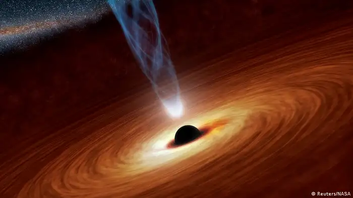 Künstlerische Darstellung Schwarzes Loch