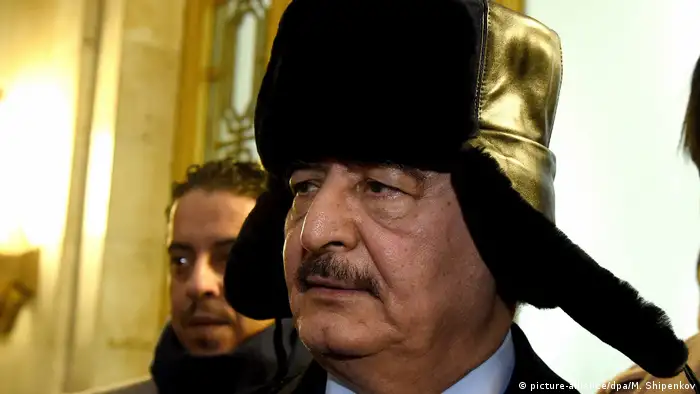 Russland Moskau General Khalifa Haftar aus Libyen