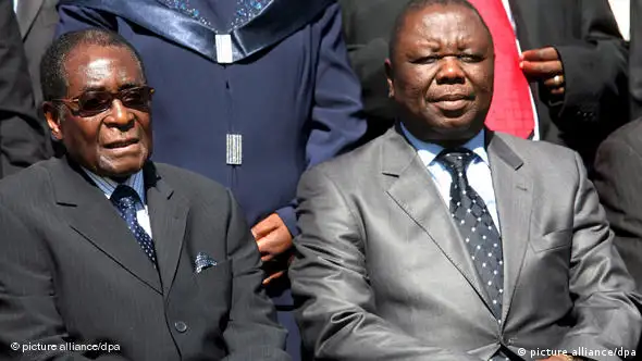 Simbabwe: Robert Mugabe und Morgan Tsvangirai Flash-Galerie
